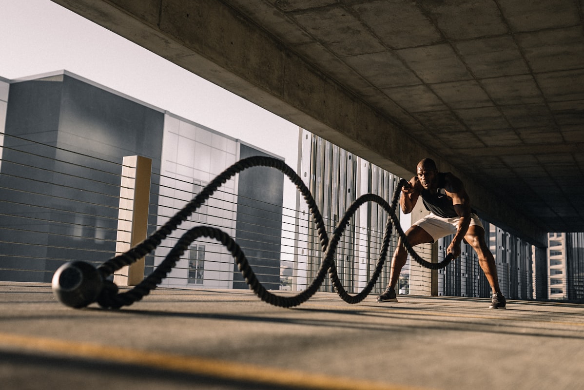 Athlete training with natural supplements
